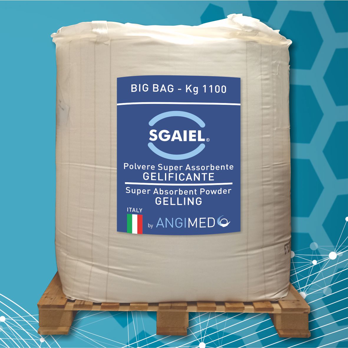 Big bag da 1100kg di Polvere Super Assorbente Gelificante